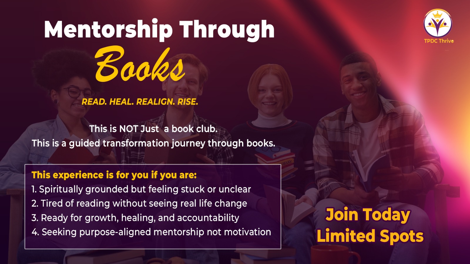 A Mentorship-Led Book Club for Mindset Shift, Healing &amp;amp;amp; Purpose Clarity